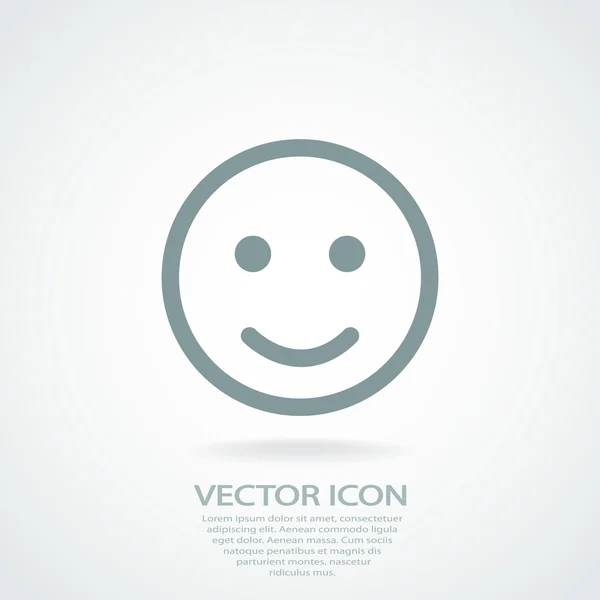 Lächeln Ikone Design — Stockvektor