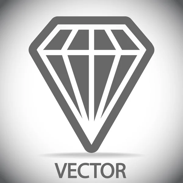 Diamantpictogram — Stockvector