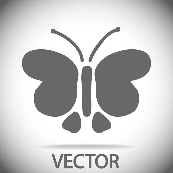 Vlinder-pictogram — Stockvector