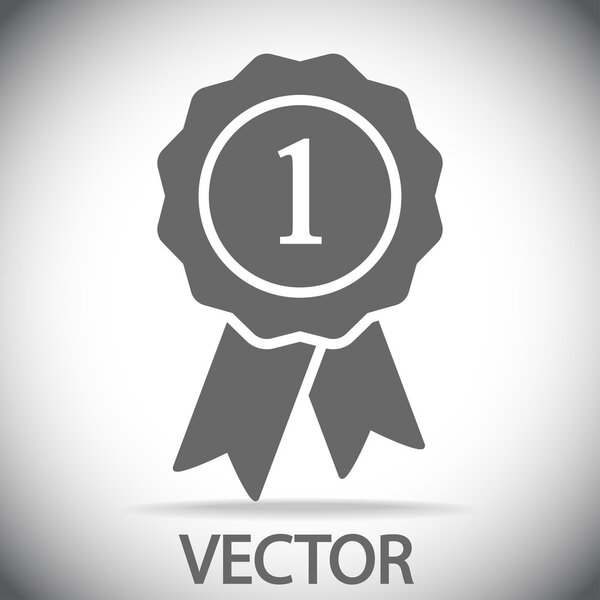 Badge with ribbons icon