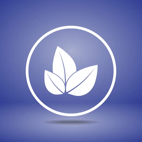 Tree leaves icon — Stock Vector