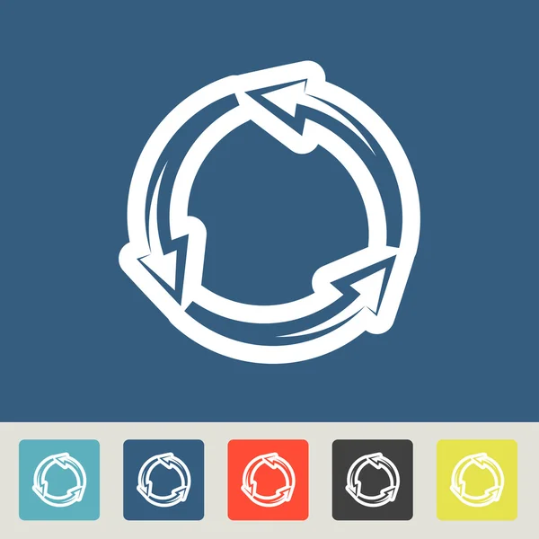 Circulaire pijlen icons set — Stockvector