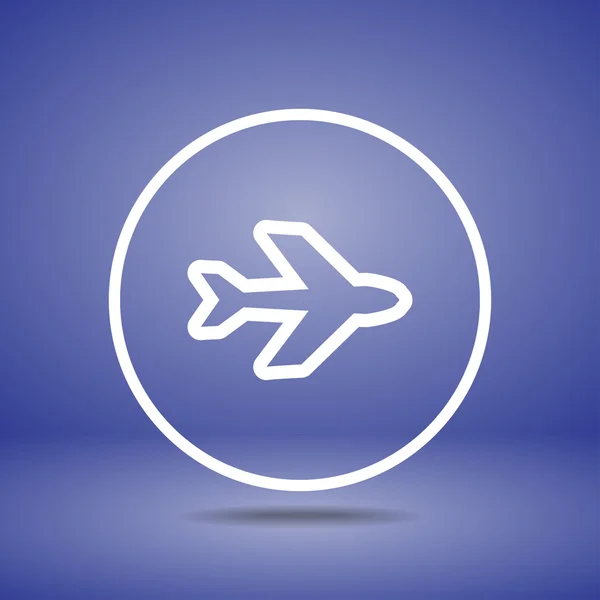 Airplane symbols icon — Stock Vector