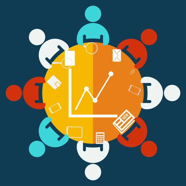 Infografik, Diagrammsymbol — Stockvektor