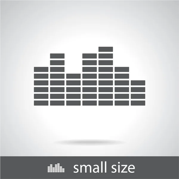 Soundwave muziek pictogram — Stockvector