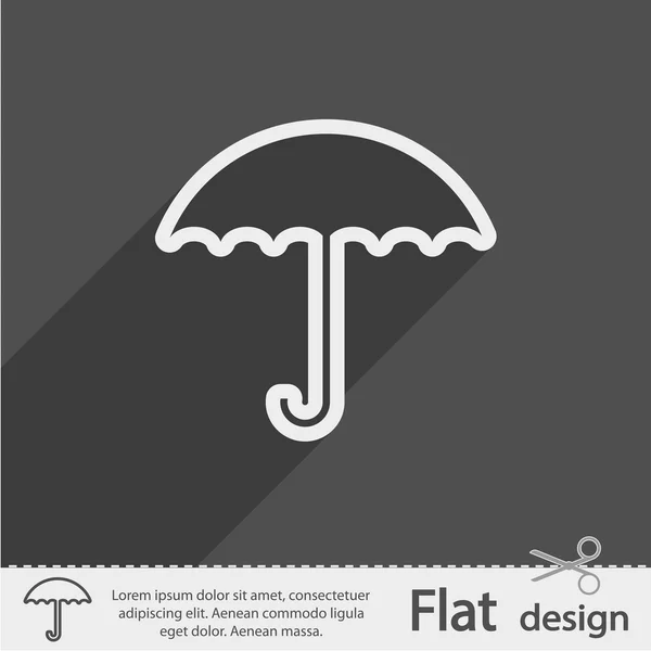 Icône parapluie — Image vectorielle