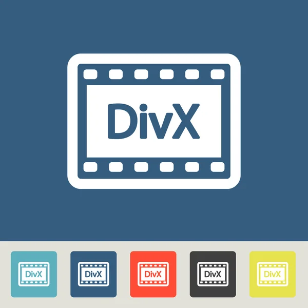 Conjunto de ícones DivX — Vetor de Stock