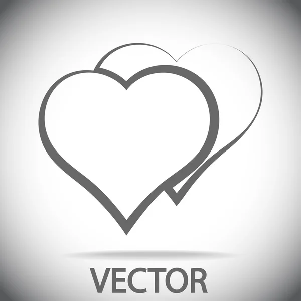 Icono del corazón — Vector de stock