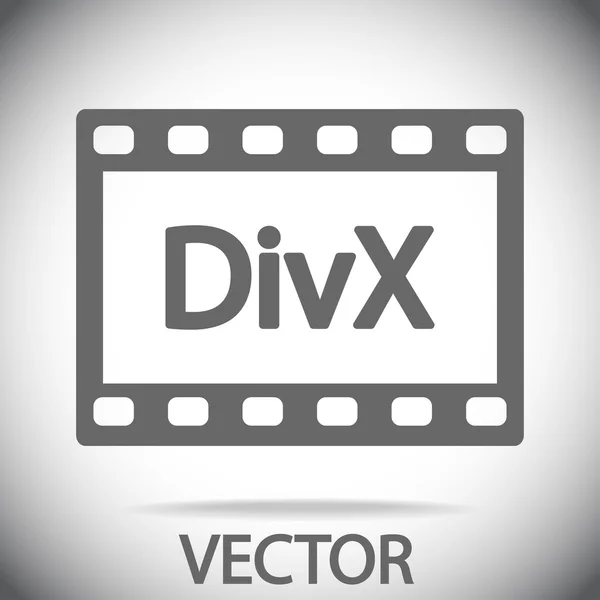 DivX video icon — Stock Vector