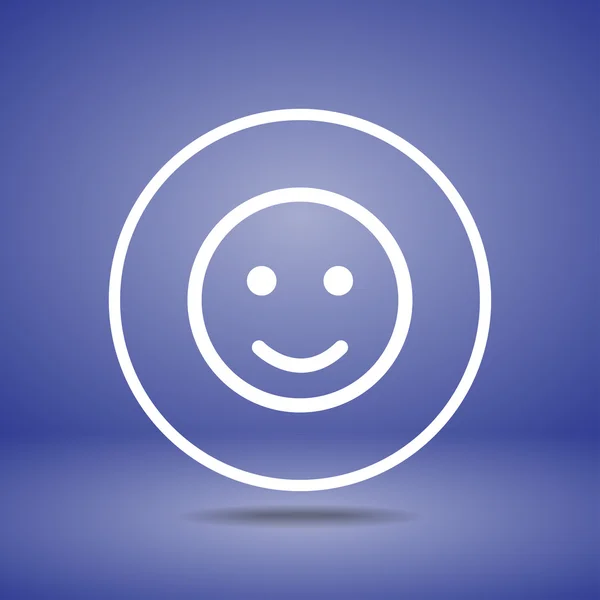 Lächeln Ikone Design — Stockvektor