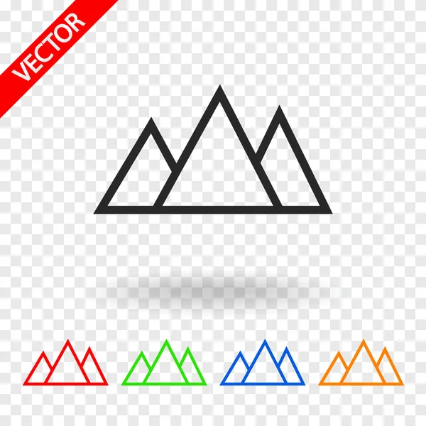 Mountains icon design — Stock Vector