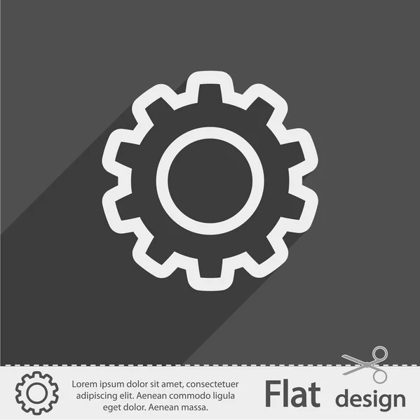 Versnellingen Ikoon — Stockvector