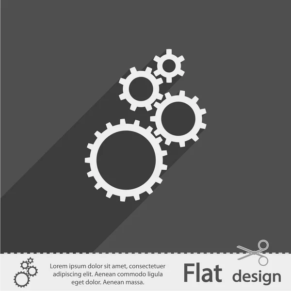 Versnellingen Ikoon — Stockvector