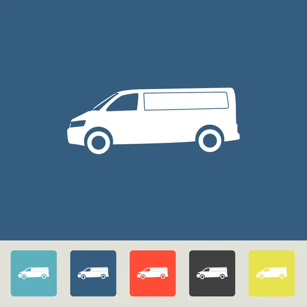 Set icone camion — Vettoriale Stock