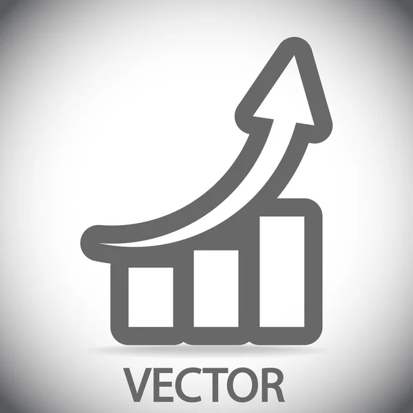 Icona del grafico — Vettoriale Stock