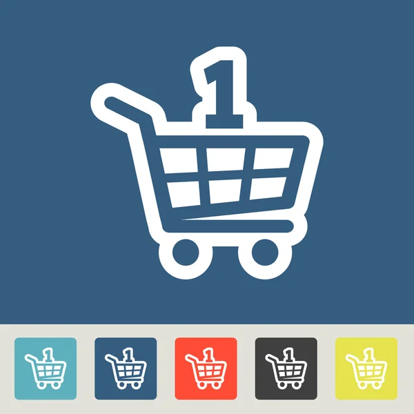 Conjunto de iconos de carrito de compras — Vector de stock