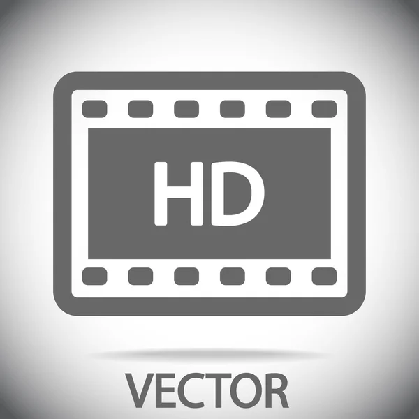 Ikona wideo HD — Wektor stockowy