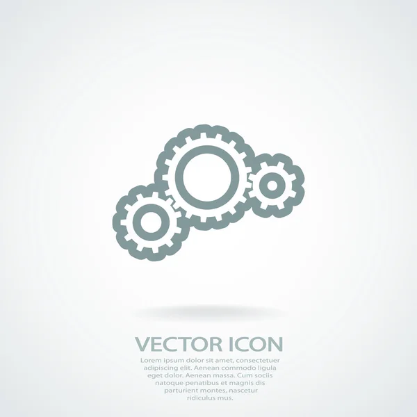 Icono de engranajes — Vector de stock