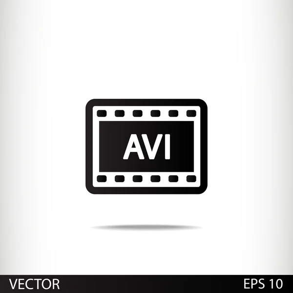 AVI Video icon design — Stock Vector