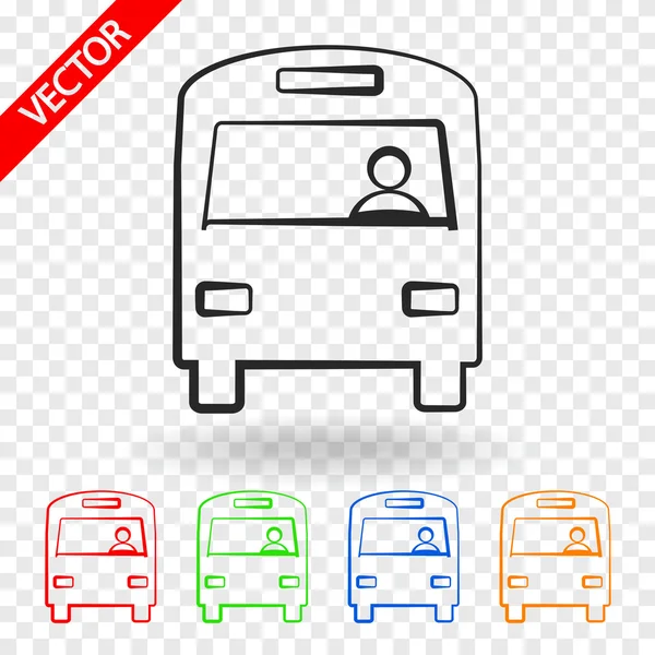 Bus pictogram — Stockvector
