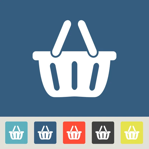 Shopping basket Icons set — Stock Vector