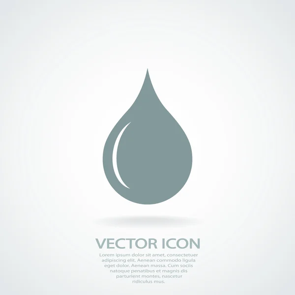 Icono de gota — Vector de stock