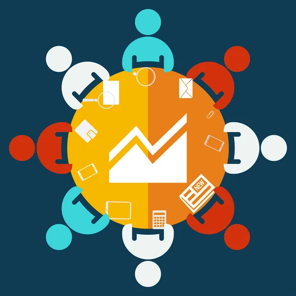 Infográfico, ícone gráfico — Vetor de Stock