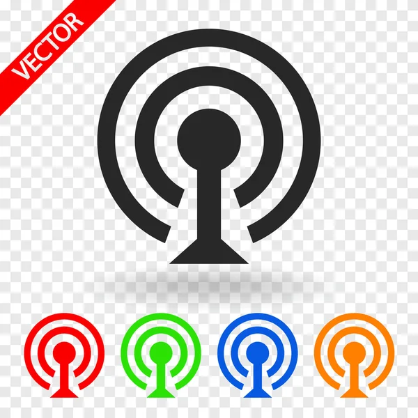 Wireless Network Symbol of wifi icon — Stock Vector