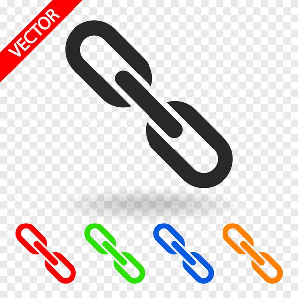 Ikona spojení řetězu — Stockový vektor