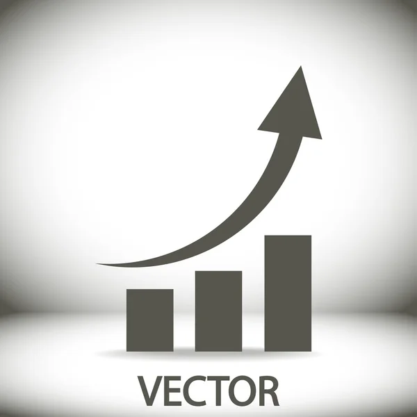 Infografica, icona del grafico — Vettoriale Stock