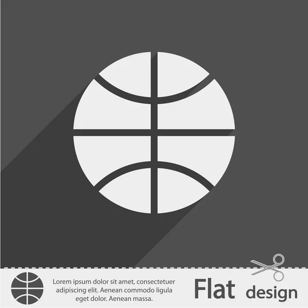 Basketbal pictogram — Stockvector