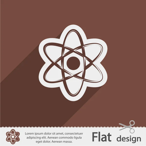 Ícone abstrato do modelo de ciência física — Vetor de Stock