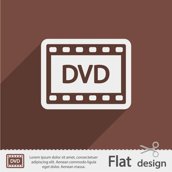 DVD відео значок — стоковий вектор