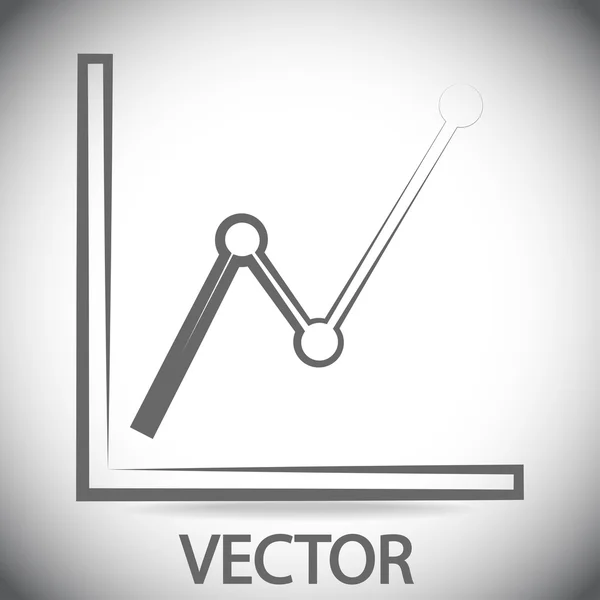 Grafiek pictogram — Stockvector