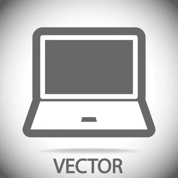Dizüstü bilgisayar simgesi tasarım — Stok Vektör
