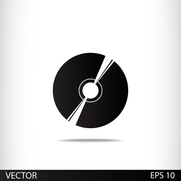 Icono de CD o DVD — Vector de stock