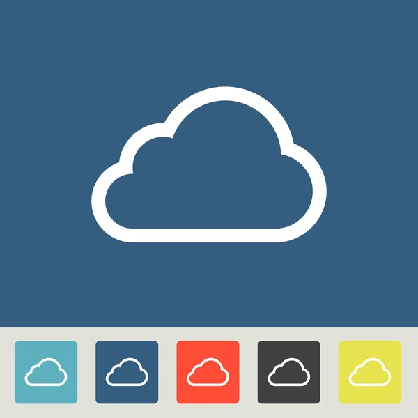 Cloud ikony nastavit — Stockový vektor