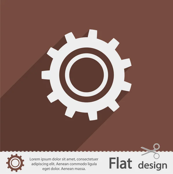 Versnellingen Ikoon — Stockvector