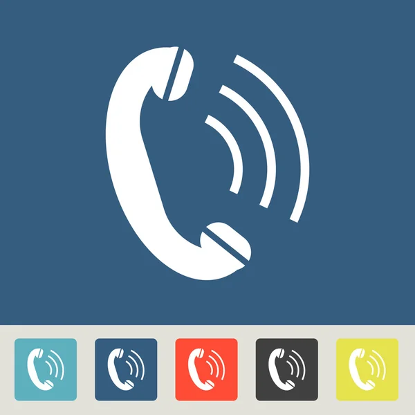 Telefon, flaches Symbol — Stockvektor