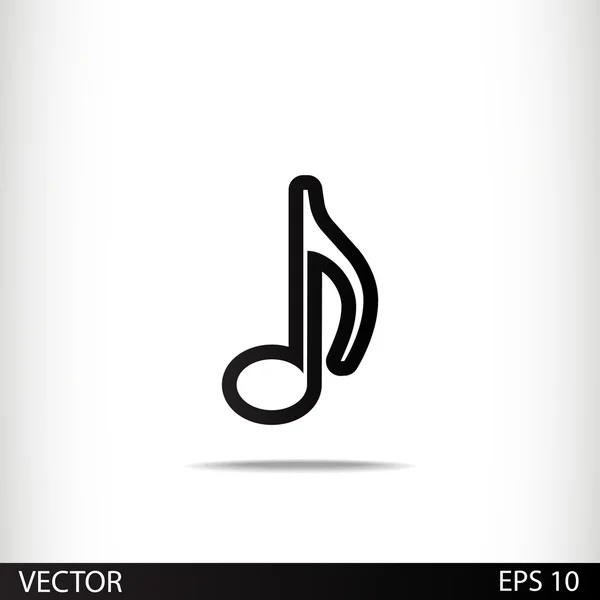 Icono de música — Vector de stock