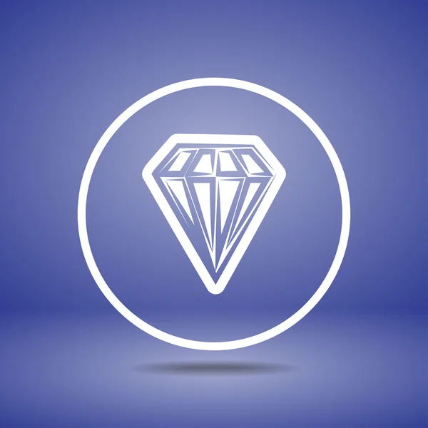 Diamantpictogram — Stockvector