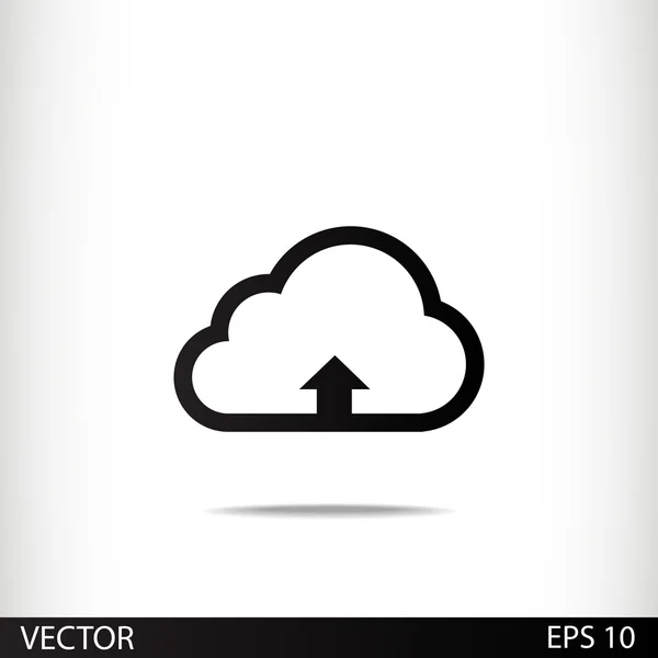 Cloud-Upload-Symbol — Stockvektor