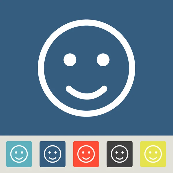 การออกแบบไอคอนรอยยิ้ม — ภาพเวกเตอร์สต็อก