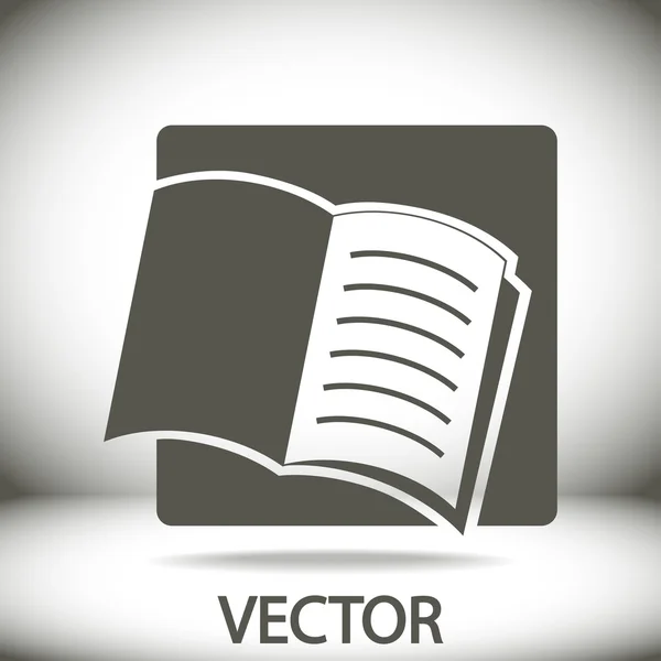 Libro abierto icono — Archivo Imágenes Vectoriales