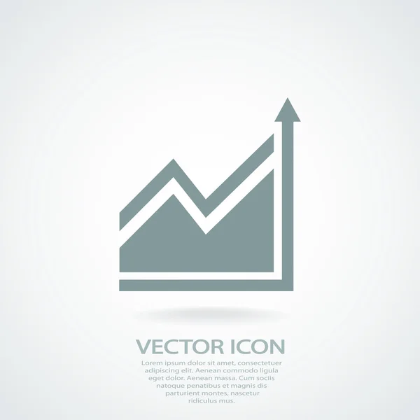 Infografía, icono del gráfico — Vector de stock