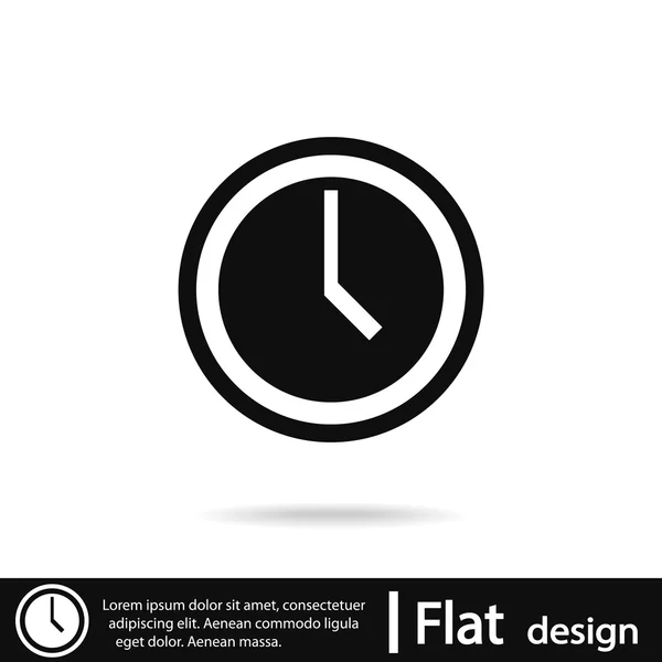 Clock icon design — Stock Vector