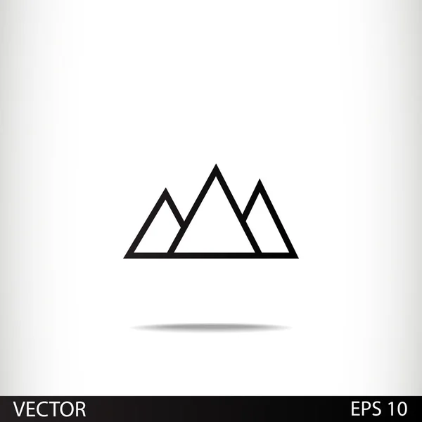 Hory ikony designu — Stockový vektor