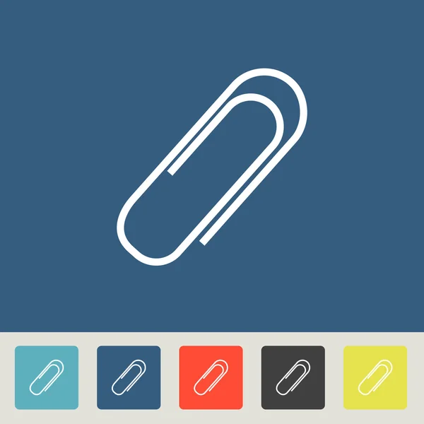 Clip de papel icono — Vector de stock