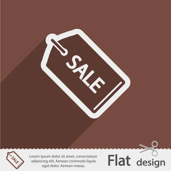 Tag flat icon — Stock Vector