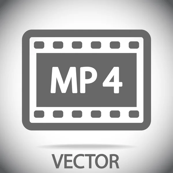 Icona video MPEG 4 — Vettoriale Stock